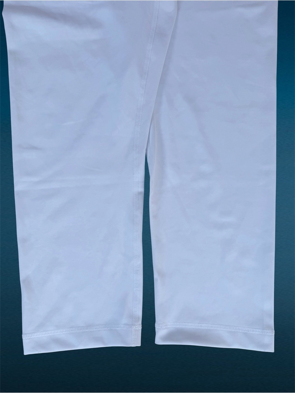 90 Degree White Wonderlink High-Rise Crossover Waistband Capri Leggings XXL - Picture 4 of 6